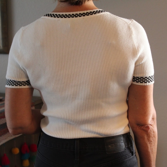 WHBM short sleeve sweater top - Picture 4 of 5